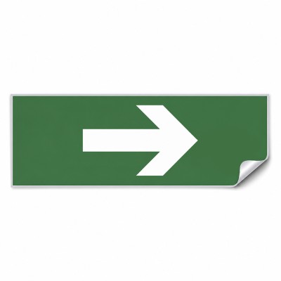Самоклеящаяся этикетка INFO EL011 Стрелка 330х120мм артикул 53712
