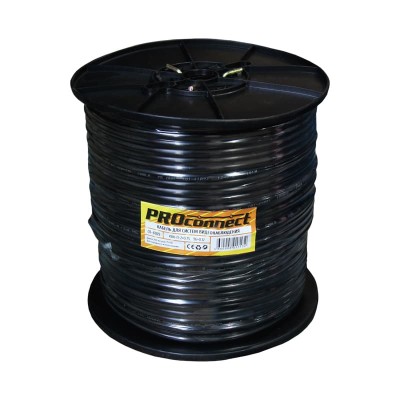 Кабель КВК-П-2 +2x0,75 мм² (Cu/CCA) (96) черный, 200 м, PROconnect Кабель КВК-П-2 +2x0,75 мм² (Cu/CCA) (96) черный, 200 м, PROconnect