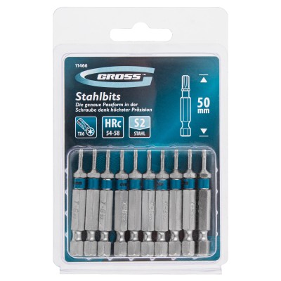 Бита Torx 6 х 50, сталь S2, 10 шт. Gross Бита Torx 6 х 50, сталь S2, 10 шт. Gross