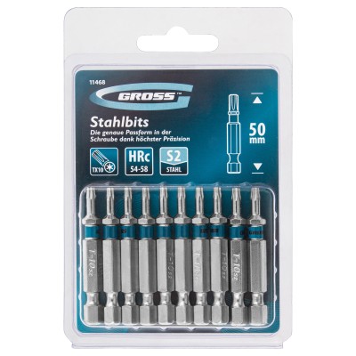 Бита Torx 10 х 50, сталь S2, 10 шт. Gross Бита Torx 10 х 50, сталь S2, 10 шт. Gross