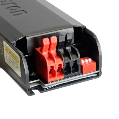 Трансформатор электронный для светодиодной ленты с плавным пуском и диммированием 100W 24V IP20, клипсы, LB004