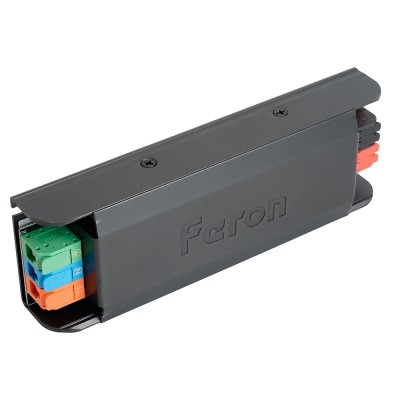 Трансформатор электронный для светодиодной ленты с плавным пуском и диммированием 100W 24V IP20, клипсы, LB004