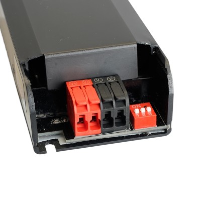 Трансформатор электронный для светодиодной ленты с плавным пуском и диммированием 400W 24V IP20, клипсы, LB004