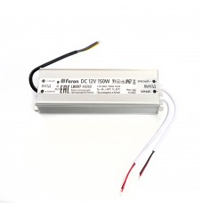 Трансформатор электронный для светодиодной ленты 150W 12V IP67 (драйвер), LB007 FERON Артикул 48060