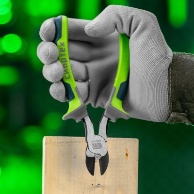 Бокорезы, 160 мм, фосфатирование, трехкомпонентные рукоятки Сибртех Бокорезы, 160 мм, фосфатирование, трехкомпонентные рукоятки Сибртех