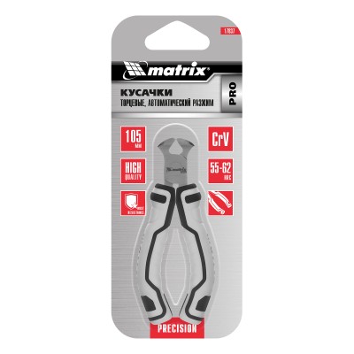 Кусачки торцевые Mini, 105 мм, авторазжим, Pro Matrix