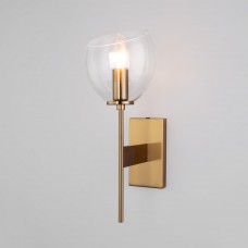 Настенный светильник со стеклянным плафоном 60130/1 латунь Eurosvet