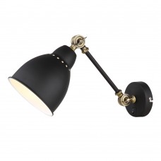 СВЕТИЛЬНИК НАСТЕННЫЙ ARTE LAMP A2054AP-1BK BRACCIO E27