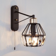 Настенный светильник в стиле лофт 70075/1 черный Eurosvet