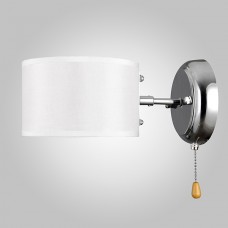 Настенный светильник с тканевым абажуром 70045/1 хром Eurosvet
