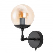 СВЕТИЛЬНИК НАСТЕННЫЙ ARTE LAMP A1664AP-1BK BOLLA E14