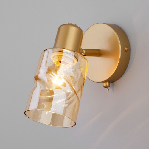 Настенный светильник со стеклянными плафонами 20120/1 перламутровое золото Eurosvet