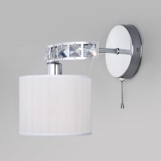 Настенный светильник с тканевым абажуром 60104/1 хром Eurosvet