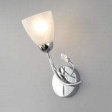 Настенный светильник со стеклянным плафоном 30169/1 хром Eurosvet