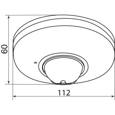 Датчик движения 1200W 6m 120°(гориз.) 360°(верт.) белый SEN5/LX20B