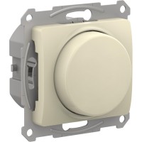 GLOSSA СВЕТОРЕГУЛЯТОР (диммер) поворотно-нажимной, LED, RC, 400Вт, механизм, БЕЖЕВЫЙ