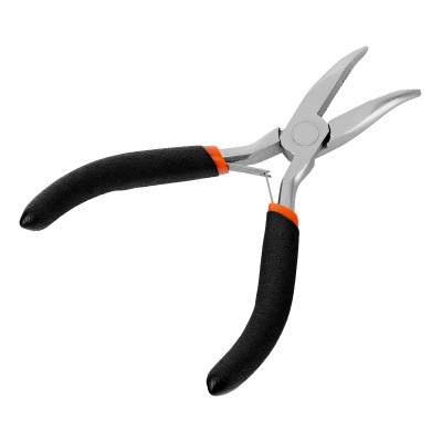 Длинногубцы изогнутые Mini, 130 мм, никелированные, авторазжим Sparta Длинногубцы изогнутые Mini, 130 мм, никелированные, авторазжим Sparta