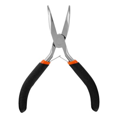 Длинногубцы изогнутые Mini, 130 мм, никелированные, авторазжим Sparta Длинногубцы изогнутые Mini, 130 мм, никелированные, авторазжим Sparta