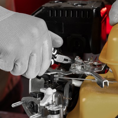 Длинногубцы Mini, 125 мм, изогнутые, авторазжим, Pro Matrix