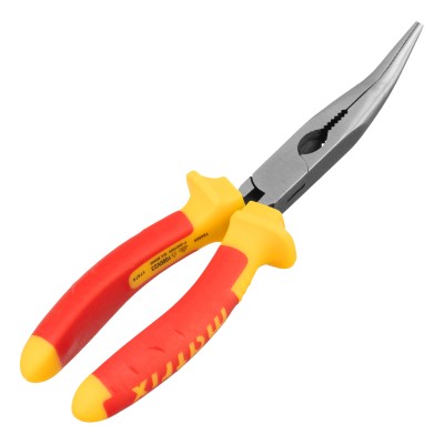 Длинногубцы изогнутые Insulated, 200 мм, двухкомпонентные рукоятки Matrix Professional Длинногубцы изогнутые Insulated, 200 мм, двухкомпонентные рукоятки Matrix Professional