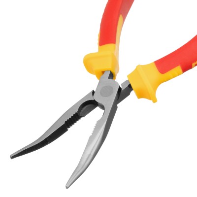 Длинногубцы изогнутые Insulated, 200 мм, двухкомпонентные рукоятки Matrix Professional Длинногубцы изогнутые Insulated, 200 мм, двухкомпонентные рукоятки Matrix Professional