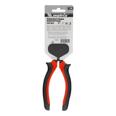 Длинногубцы изогнутые Black Nickel, 180 мм, двухкомпонентные рукоятки Matrix Длинногубцы изогнутые Black Nickel, 180 мм, двухкомпонентные рукоятки Matrix