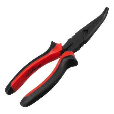 Длинногубцы изогнутые Black Nickel, 200 мм, двухкомпонентные рукоятки Matrix