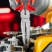 Длинногубцы изогнутые Nickel, 200 мм, никелированные, двухкомпонентные рукоятки Matrix