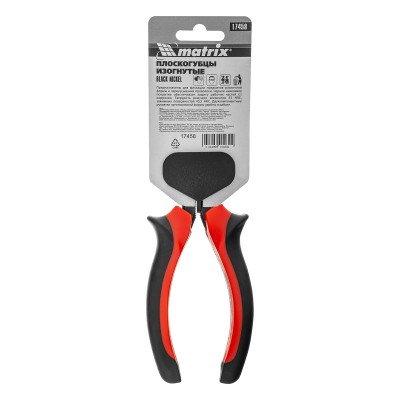 Длинногубцы изогнутые Black Nickel, 160 мм, двухкомпонентные рукоятки Matrix Длинногубцы изогнутые Black Nickel, 160 мм, двухкомпонентные рукоятки Matrix