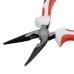 Длинногубцы прямые Premium, 160 мм, трехкомпонентные рукоятки Matrix