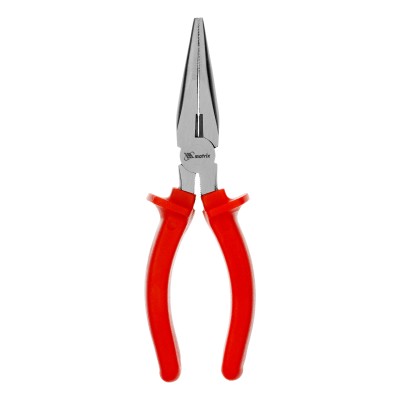 Длинногубцы прямые Econom, 180 мм, шлифованные, пластмассовые рукоятки Matrix Длинногубцы прямые Econom, 180 мм, шлифованные, пластмассовые рукоятки Matrix