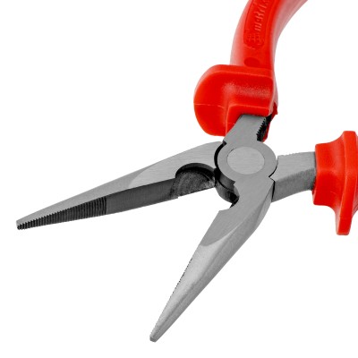 Длинногубцы прямые Econom, 180 мм, шлифованные, пластмассовые рукоятки Matrix Длинногубцы прямые Econom, 180 мм, шлифованные, пластмассовые рукоятки Matrix