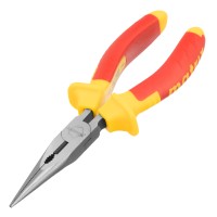 Длинногубцы прямые Insulated, 160 мм, двухкомпонентные рукоятки Matrix Professional Длинногубцы прямые Insulated, 160 мм, двухкомпонентные рукоятки Matrix Professional
