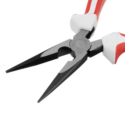 Длинногубцы прямые Premium, 200 мм, трехкомпонентные рукоятки Matrix