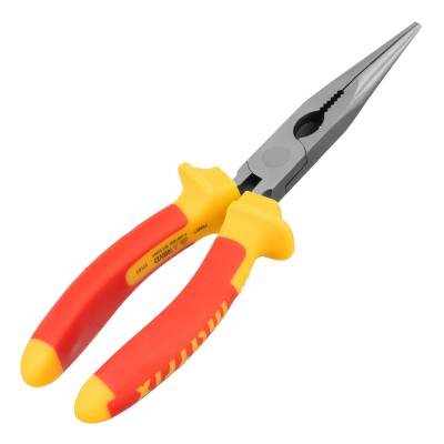 Длинногубцы прямые Insulated, 200 мм, двухкомпонентные рукоятки Matrix Professional Длинногубцы прямые Insulated, 200 мм, двухкомпонентные рукоятки Matrix Professional