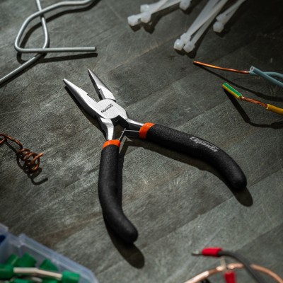 Длинногубцы прямые Mini, 130 мм, никелированные, авторазжим Sparta Длинногубцы прямые Mini, 130 мм, никелированные, авторазжим Sparta