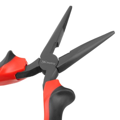 Длинногубцы прямые Black Nickel, 160 мм, двухкомпонентные рукоятки Matrix Длинногубцы прямые Black Nickel, 160 мм, двухкомпонентные рукоятки Matrix