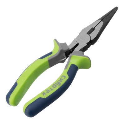 Длинногубцы прямые 180 мм, фосфатирование, трехкомпонентные рукоятки Сибртех Длинногубцы прямые 180 мм, фосфатирование, трехкомпонентные рукоятки Сибртех