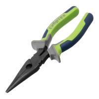 Длинногубцы прямые 180 мм, фосфатирование, трехкомпонентные рукоятки Сибртех Длинногубцы прямые 180 мм, фосфатирование, трехкомпонентные рукоятки Сибртех