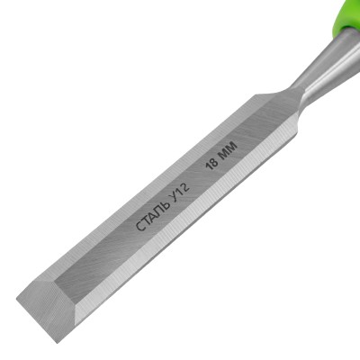 Долото-стамеска, 18 мм, двухкомпонентная рукоятка Сибртех Долото-стамеска, 18 мм, двухкомпонентная рукоятка Сибртех