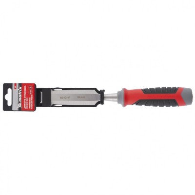 Долото-стамеска, 26 мм, 60 CrV, трехкомпонентная обрезиненная рукоятка Matrix Долото-стамеска, 26 мм, 60 CrV, трехкомпонентная обрезиненная рукоятка Matrix