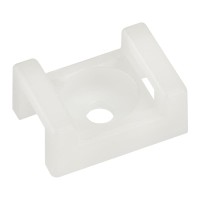 Площадка для крепления стяжки 22x16х4 мм, белая (10 шт/уп) REXANT