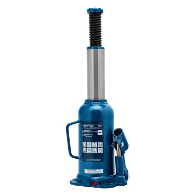 Домкрат гидравлический бутылочный, 16 т, h подъема 227-457 мм Stels Домкрат гидравлический бутылочный, 16 т, h подъема 227-457 мм Stels