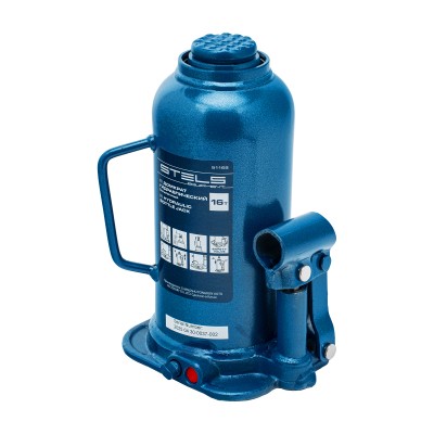 Домкрат гидравлический бутылочный, 16 т, h подъема 227-457 мм Stels Домкрат гидравлический бутылочный, 16 т, h подъема 227-457 мм Stels