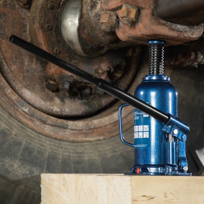 Домкрат гидравлический бутылочный, 16 т, h подъема 227-457 мм Stels Домкрат гидравлический бутылочный, 16 т, h подъема 227-457 мм Stels