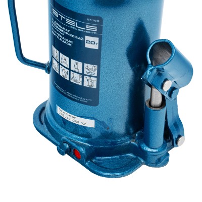 Домкрат гидравлический бутылочный, 20 т, h подъема 235-445 мм Stels Домкрат гидравлический бутылочный, 20 т, h подъема 235-445 мм Stels