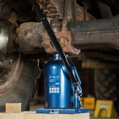 Домкрат гидравлический бутылочный, 50 т, h подъема 280-450 мм Stels Домкрат гидравлический бутылочный, 50 т, h подъема 280-450 мм Stels