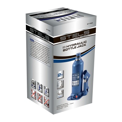 Домкрат гидравлический бутылочный, 2 т, h подъема 178-338 мм Stels Домкрат гидравлический бутылочный, 2 т, h подъема 178-338 мм Stels