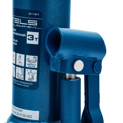 Домкрат гидравлический бутылочный, 3 т, h подъема 188-363 мм Stels