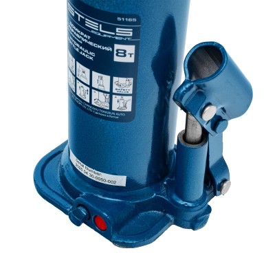 Домкрат гидравлический бутылочный, 8 т, h подъема 222-447 мм Stels